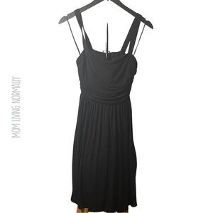 Soma Elegant Black Midi Dress